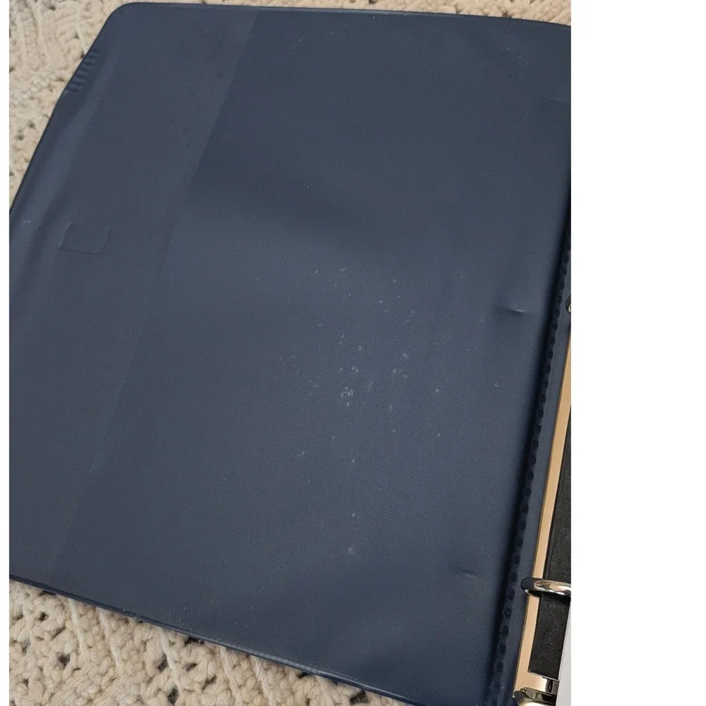 Vintage 1993 Mead Trapper Keeper XL Blue Textured Binder Neatbook Notebook 90s